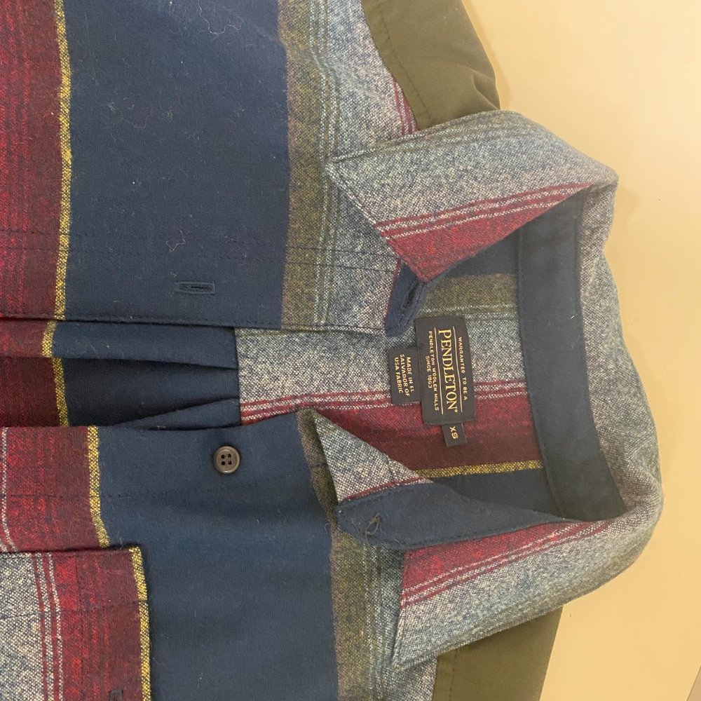 Pendleton Striped Flannel Button Up - image 3